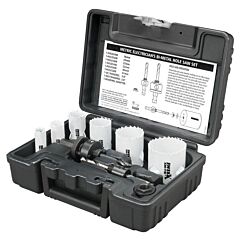 Disston E0212168 Blu-Mol Xtreme Bi-Metal Hole Saw Kit, Electrican, 9-Piece (Metric)