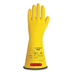Activarmr Rig014Ybsc085 Rig Electrical Insulating Gloves, 14 In L, Class 0, Size 8.5, Yellow And Black