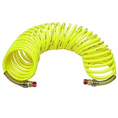 Coilhose Pneumatics N38-12A Nylon Self-Storing Air Hoses, 3/8 In I.D., 12 Ft