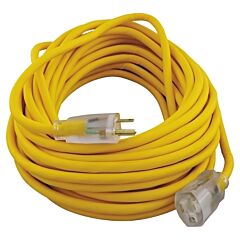 Southwire 2887Ac Polar/Solar® Extension Cord, 50 Ft, 1 Outlet, Yellow