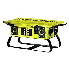Southwire 01970 X-Treme Box® Power Centers, 50A 125/250V, California Flanged Covered Style, Carbon Steel