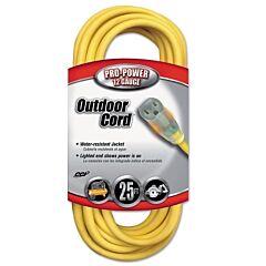 Southwire 02587-88-02 Southwire Yellow Jacket® Power Cord, 25 Ft, 1 Outlet, Yellow