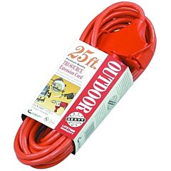 Southwire 04217 Tri-Source Vinyl Multiple Outlet Cord, 25 Ft, 3 Outlets