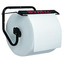 Kimberly-Clark 80579 Wypall® Jumbo Wiper Dispenser, Wall, Metal, Black