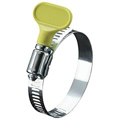 Ideal 5Y012V Turn-Key Hose Clamps, 1/2"-1 1/4" Dia, 5/16"W, Stainless Steel