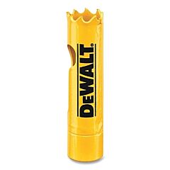 Dewalt Dah180011 Bi-Metal Hole Saw, 11/16 In Dia, 1-3/4 In Cutting Depth, Yellow