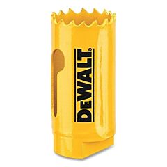 Dewalt Dah180018 Bi-Metal Hole Saw, 1-1/8 In Dia, 1-3/4 In Cutting Depth, Yellow