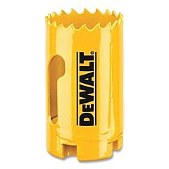 Dewalt Dah180022 Bi-Metal Hole Saw, 1-3/8 In Dia, 1-3/4 In Cutting Depth, Yellow