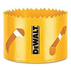 Dewalt Dah180044 Bi-Metal Hole Saw, 2-3/4 In Dia, 1-3/4 In Cutting Depth, Yellow