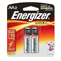Energizer E91Bp2 Max Aa Batteries, 2/Pkg