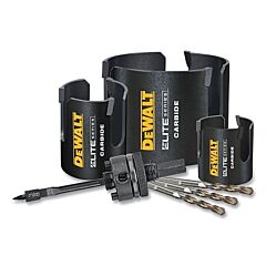 Dewalt Dah47Mmset Elite Series™ Hole Saw Set, 7 Pc, 2-7/16 In Cutting Depth, Carbide Tipped