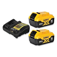 Dewalt Dcb205-2C 20V Max* Battery Kit, 5Ah, Two Batteries, One Charger