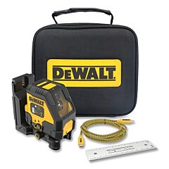 Dewalt Dcle14201Rb Line Laser Level, Base Kit, Usb Rechargeable, Red, Incl Cable/Plate/Case
