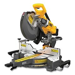 Dewalt Dcs781B 60V Max* Brushless Double Bevel Sliding Miter Saw, 12 In Dia Blade, 1 In Dia Arbor