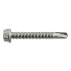Dewalt Dfseaf890 Dril-Flex® Self-Drilling Structural Screws, Hex Washer Head, 1/4 In-20 Tpi, 2-1/2 In L, #4 Point Type, Stalgard Sub Finish