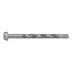 Dewalt Dfseaf900 Dril-Flex® Self-Drilling Structural Screws, Hex Washer Head, 1/4 In-20 Tpi, 3-3/8 In L, #4 Point Type, Stalgard Sub Finish