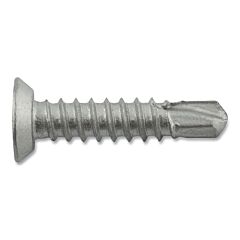 Dewalt Dfsebl215 Dril-Flex® Self-Drilling Structural Screws, Phillips Undercut Flat Head, #12-14 Tpi, 1 In L, #3 Point Type, Stalgard