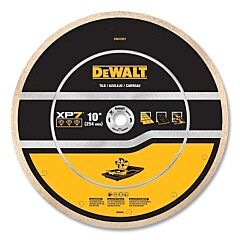 Dewalt Dw47057 Xp7 Tile Diamond Blade, 10 In Dia, 0.625 In Arbor, 6000 Rpm