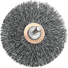 Dewalt Dw49008 Small Wire Wheel Brush, Carbon Flared, 3 In Dia, 1/4 In Arbor, 20000 Rpm