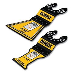 Dewalt Dwa422Set Oscillating Blade, Assortment Pack, 2-Pc, 3-Sided Combo