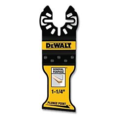 Dewalt Dwa4258 Plungepoint™ Bi-Metal Oscillating Blade, 1-1/4 In, General Purpose