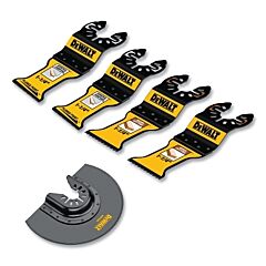 Dewalt Dwa425Set Plungepoint™ Bi-Metal Oscillating Blade, 5 Pc, Multiple Materials