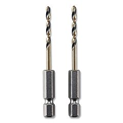 Dewalt Dwa5007 Black And Gold Impact Ready Drill Bit, 7/64 In Dia, 135° Split Point Tip, 2-5/8 In Oal