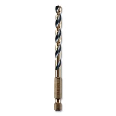 Dewalt Dwa5015 Black And Gold Impact Ready Drill Bit, 15/64 In Dia, 135° Split Point Tip, 4 In Oal