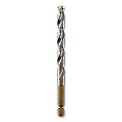 Dewalt Dwa5019 Black And Gold Impact Ready Drill Bit, 19/64 In Dia, 135° Split Point Tip, 4-1/2 In Oal
