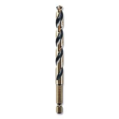 Dewalt Dwa5021 Black And Gold Impact Ready Drill Bit, 21/64 In Dia, 135° Split Point Tip, 4-3/4 In Oal