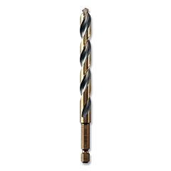 Dewalt Dwa5023 Black And Gold Impact Ready Drill Bit, 23/64 In Dia, 135° Split Point Tip, 5 In Oal