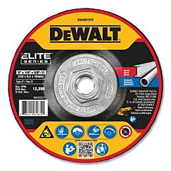 Dewalt Dwa8915Fh Type 27 Grinding Wheel, 5 In Dia, 5/8 In-11 Tpi, 24 Grit, 12200 Rpm, 1/4 In Thick