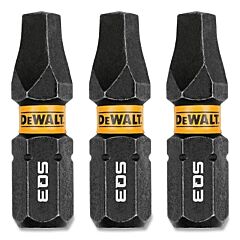 Dewalt Dwaf1Sq3Ir3 Flextorq® Square Impact Bit, 1 In L, #3, 3 Pack