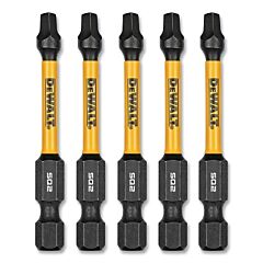 Dewalt Dwaf2Sq2Ir5 Flextorq® Square Impact Bit, 2.25 In L, #2, 5 Pack