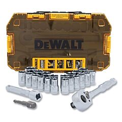 Dewalt Dwmt45414 Toughseries™ Tough Box Mechanics Tool Set, 23 Pc, 1/2 In Drive