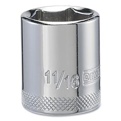 Dewalt Dwmt88981Osp Socket, 3/8 In Drive, 11/16 In Opening, 6-Point, Standard