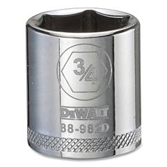 Dewalt Dwmt88982Osp Socket, 3/8 In Drive, 3/4 In Opening, 6-Point, Standard
