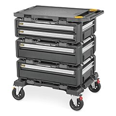 Dewalt Dwst60510 Toughsystem® 2.0 Dxl™ Modular Work Station 5-In-1, With Dolly, 30 In 2 Drawer Unit, 2 Deep Drawers, Worktop