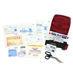 Elite First Aid Fa142R-Pro Tactical Individual First Aid Kit (Ifak), Red, Pro