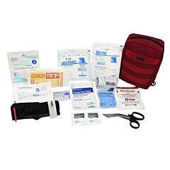 Elite First Aid Fa142R-Adv Tactical Individual First Aid Kit (Ifak), Red, Advanced
