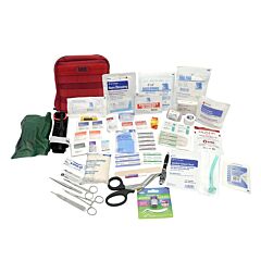 Elite First Aid Fa185R-Adv General Purpose Individual First Aid Kit (Ifak), Red, Advanced