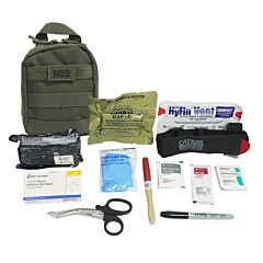 Elite First Aid Fa182Od-Pro Recon Individual First Aid Kit (Ifak), Olive Drab, Pro