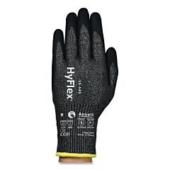Hyflex 11-543-100 A7 Cut Resistance Gloves, Size 10, Black, Packed For Vending