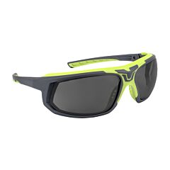 Radians Glf1-20D Glyf Safety Eyewear With Comfort Soft-Touch Liner, Hi-Vis/Gray Frame, Smoke Lens