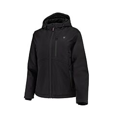 Radians Rhg-J101B-M Women'S Soft Shell Heated Jacket Kit With Battery, Black, Size Medium