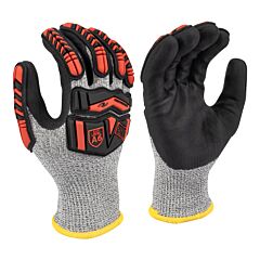 Radians Rwg816Xxl Acrylic Lined Hppe Shell With Tpr And Nitrile Palm A6 Cut Protective Gloves, Size 2X-Large