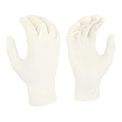 Radians Rwg9115M 5 Mil Cream Color Latex Disposable Examination Gloves, Size Medium