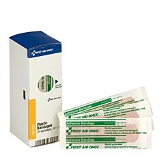First Aid Only Fae-3004 Sc Refill 3/4" X 3" Plastic Bandages, 25/Box