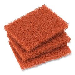3M 048011-59817 Scotch-Brite 746 Quick Clean Heavy Duty Griddle Pad, 4 In L, 4 In W, Orange