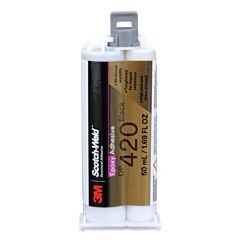 3M 638060-08966 Scotch-Weld Epoxy Adhesive, Dp420, 50 Ml, Duo-Pak, Black